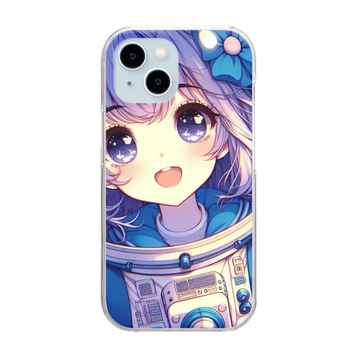 宇宙ちゃん Clear Smartphone Case