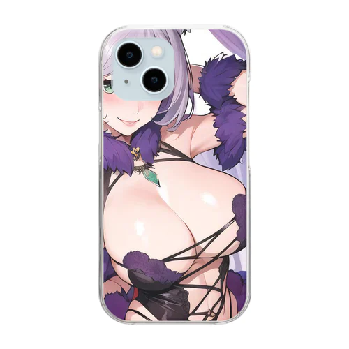 猫耳　美少女 Clear Smartphone Case