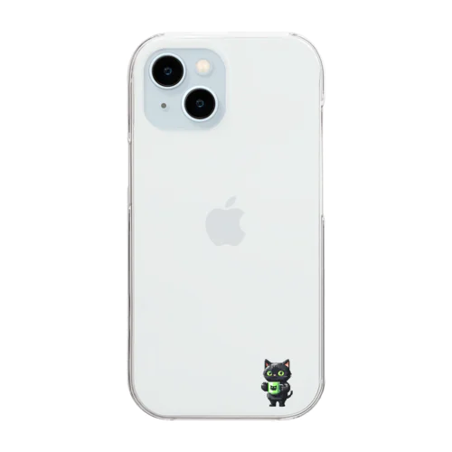 P-chill! まぐねこ Clear Smartphone Case