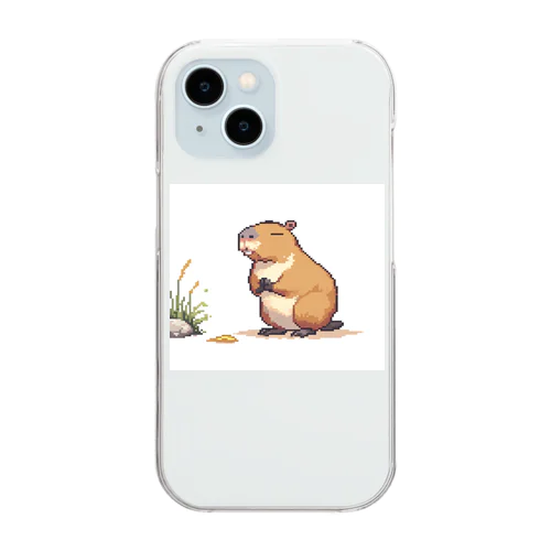 カピバラ Clear Smartphone Case