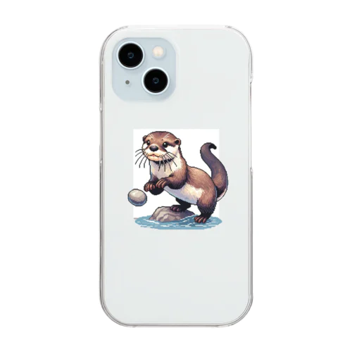 カワウソ Clear Smartphone Case