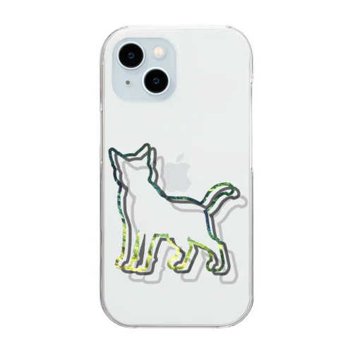 深い森と猫005 Clear Smartphone Case