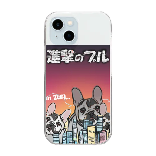 進撃のブル Clear Smartphone Case