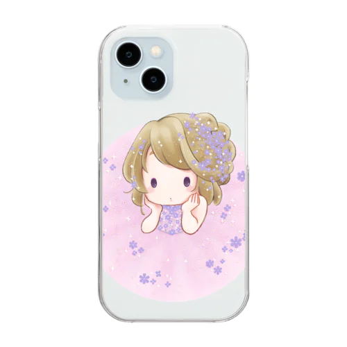 ぴんくいろ Clear Smartphone Case