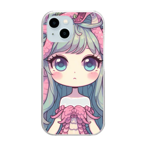 メデューサ少女 Clear Smartphone Case