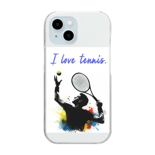 I love tennis. Clear Smartphone Case