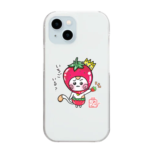 いちご☆旅猫王子れぉにゃん Clear Smartphone Case