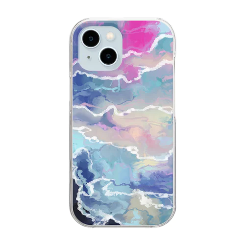 fantastical wave Clear Smartphone Case