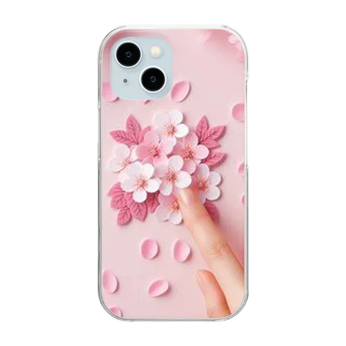 さくらの花びらで遊ぼう♪ Clear Smartphone Case