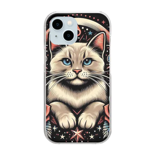 AIイラスト ねこちゃんくん Clear Smartphone Case