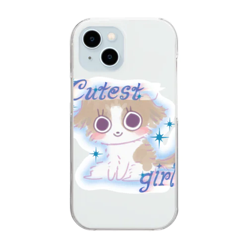 かわいいわんこ🐶💖 Clear Smartphone Case