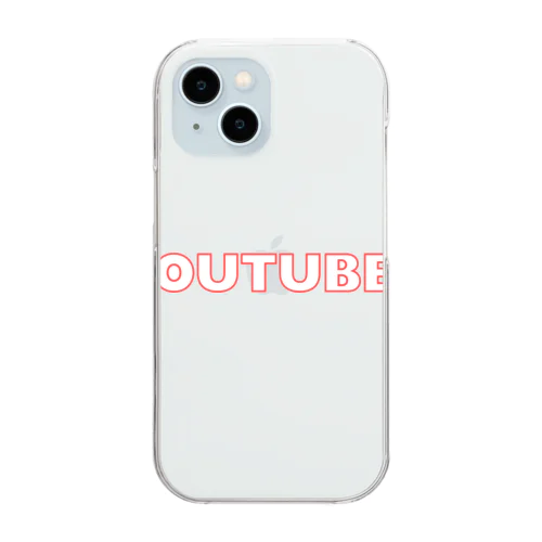 YouTuberロゴ Clear Smartphone Case