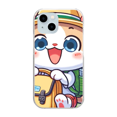 子猫の楽しみな遠足の準備 Clear Smartphone Case