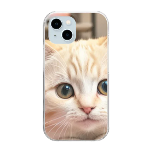 かわいい猫のグッズ Clear Smartphone Case