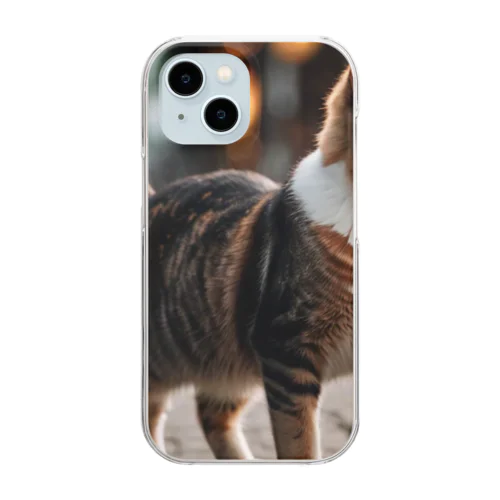 猫なのにワン太 Clear Smartphone Case