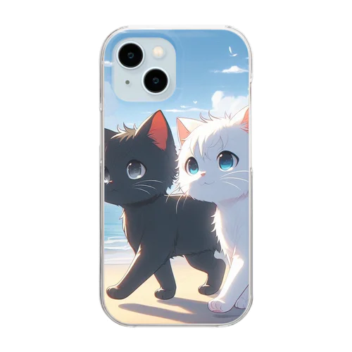 お散歩猫シリーズ Clear Smartphone Case