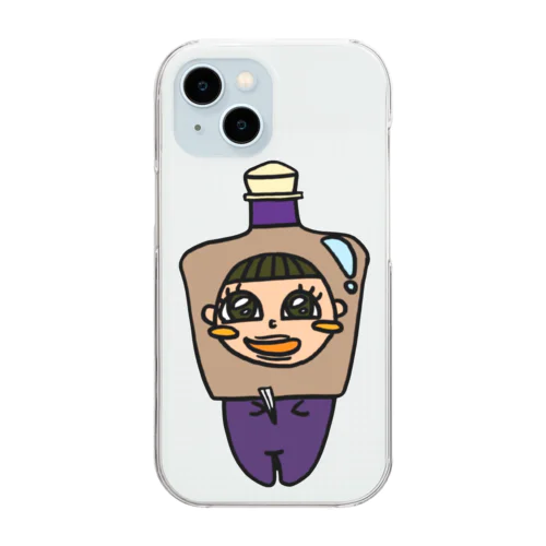 女将ちゃん Clear Smartphone Case