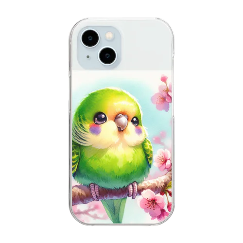 オカメインコのひととき Clear Smartphone Case