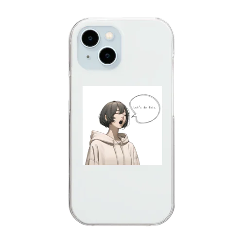 KAKUMEIちゃん3 Clear Smartphone Case