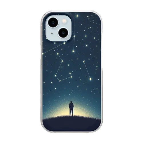 春の星座に包まれて Clear Smartphone Case