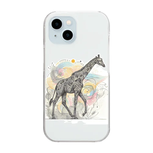 キリンジラフ Clear Smartphone Case