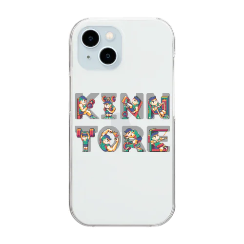 Word Pixelart “KINN TORE” クリアスマホケース