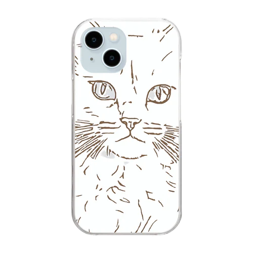 名前はショーン｜イケメンなねこ Clear Smartphone Case