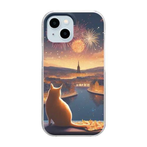 ねこ Clear Smartphone Case