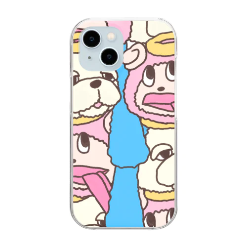 じこしゅちょうてんごく Clear Smartphone Case