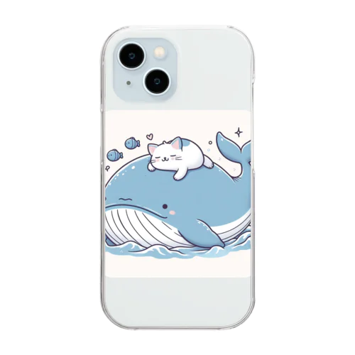 眠りネコ Clear Smartphone Case