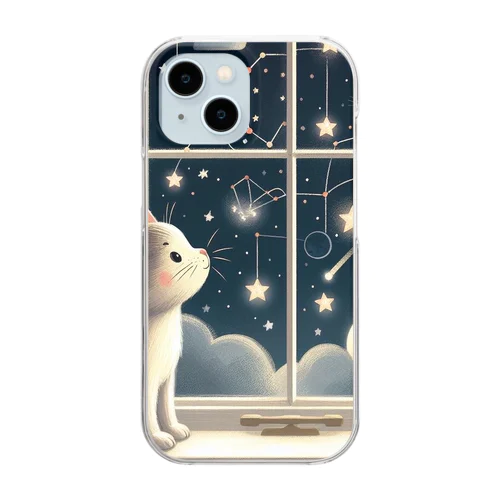 猫ニャン Clear Smartphone Case