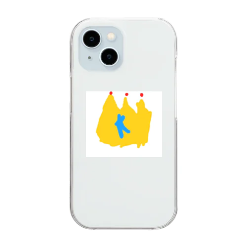 6さいが描いた王冠 Clear Smartphone Case