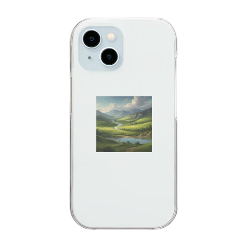 山の風景 Clear Smartphone Case