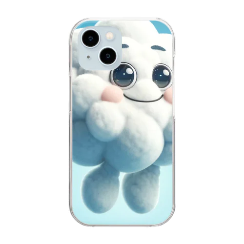 もくもくも Clear Smartphone Case