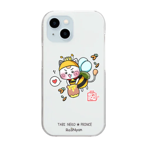 みつばち☆旅猫王子れぉにゃん Clear Smartphone Case