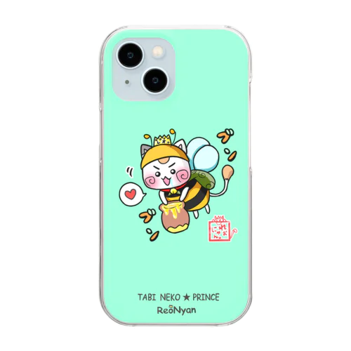 みつばち☆旅猫王子れぉにゃん Clear Smartphone Case