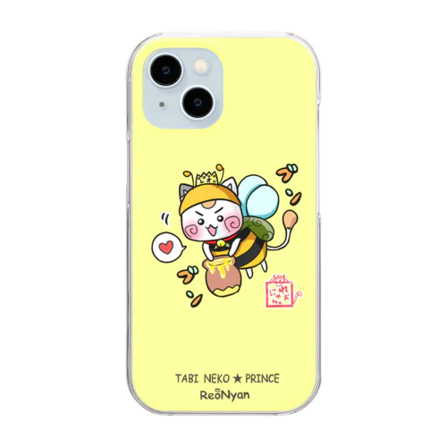 みつばち☆旅猫王子れぉにゃん Clear Smartphone Case