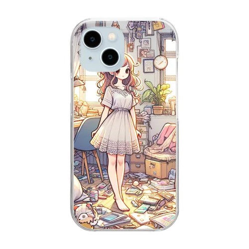 働いたら負け（裏と表） Clear Smartphone Case