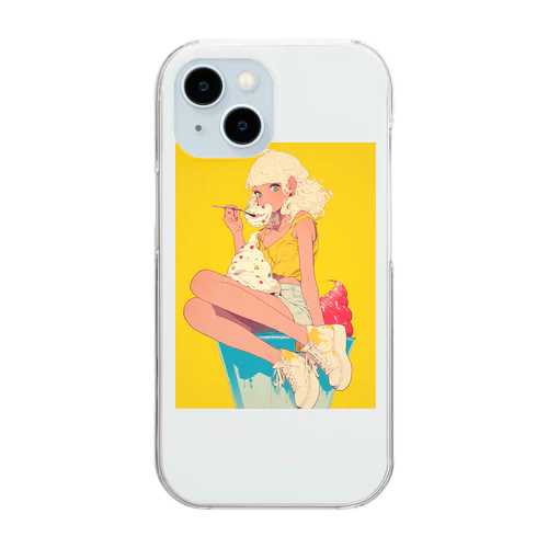 スィーツの誘惑　Hime  2530 Clear Smartphone Case