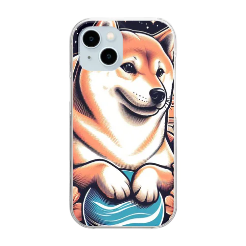 全世界人気の柴犬 Clear Smartphone Case