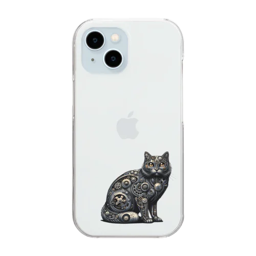 metal cat Clear Smartphone Case