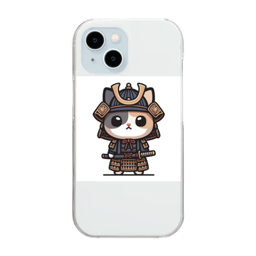 武士にゃんこ２ Clear Smartphone Case