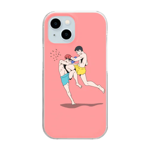 ボクシングマン02 Clear Smartphone Case