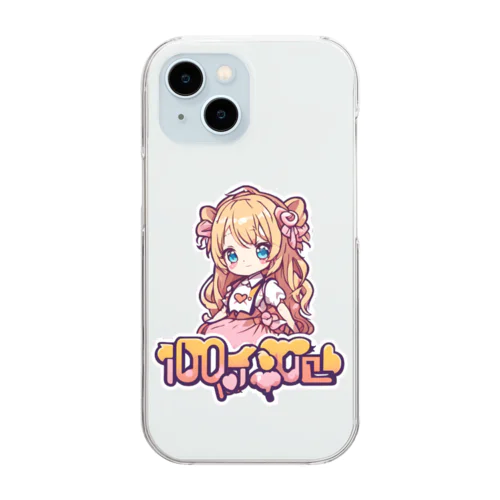 かわいいちゃん Clear Smartphone Case