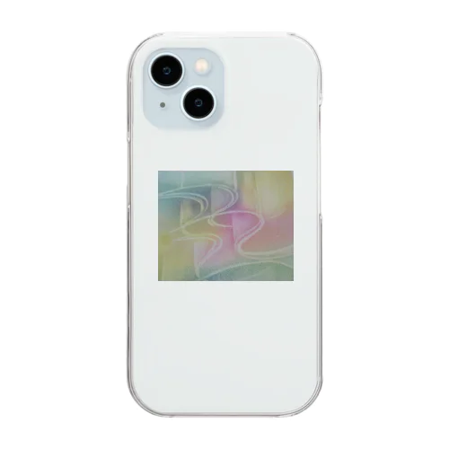 女神のオーロラ Clear Smartphone Case