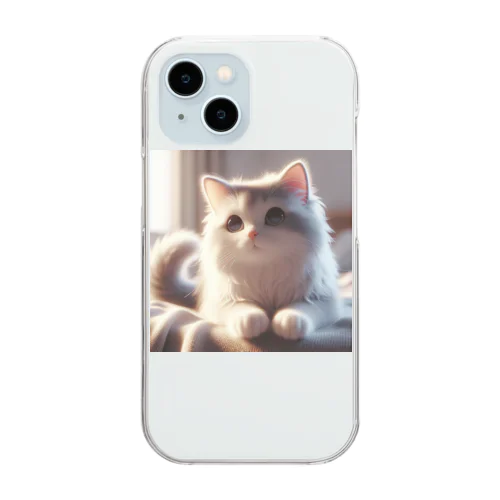 ねこニコばん Clear Smartphone Case