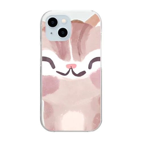 猫の癒し Clear Smartphone Case