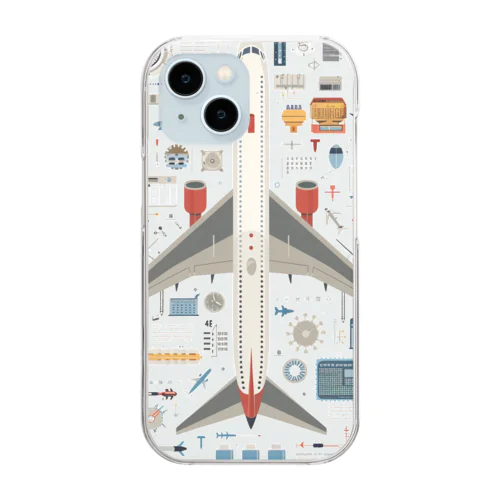 航空機の世界：飛行の全てを一望に Clear Smartphone Case