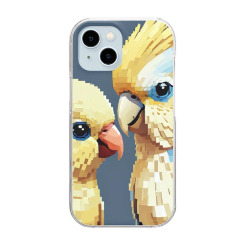 オカメインコとセキセイインコ Clear Smartphone Case