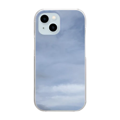 4月16日　吹き荒れる風と雲 Clear Smartphone Case